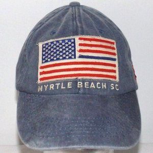 Myrtle Beach South Carolina SC Flag 1938 Blue Embroidered Cap Hat # 135